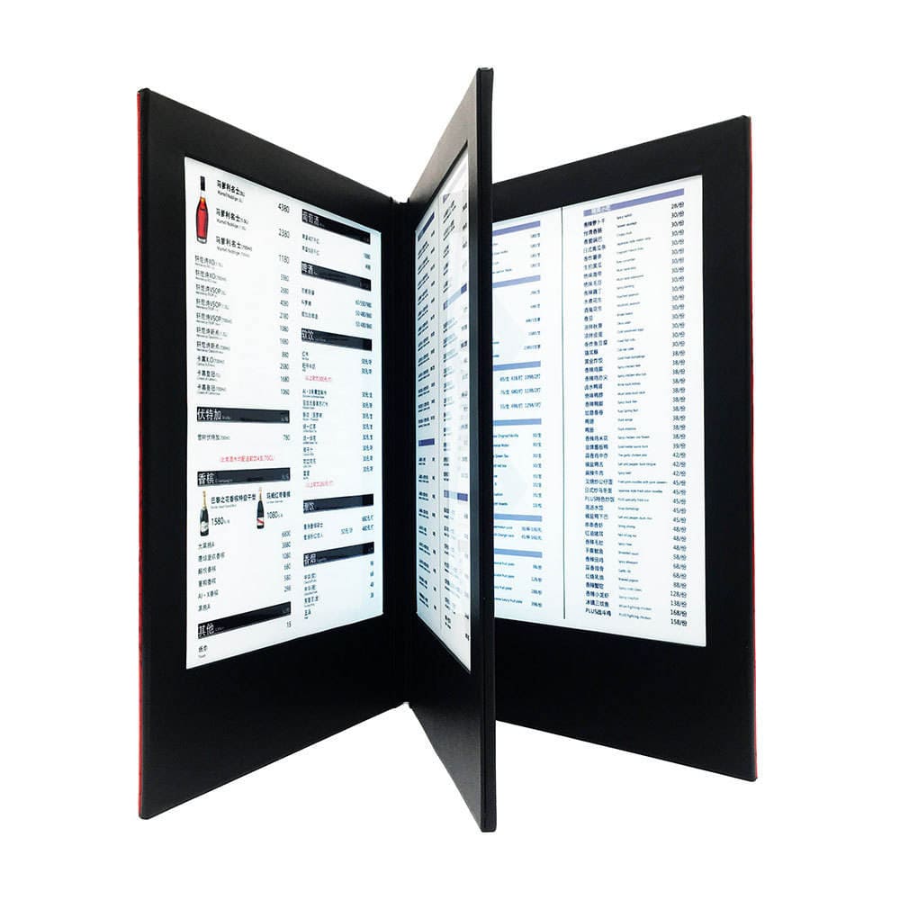 4-Page LED Menu Book